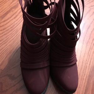 Purple Ankle Booties